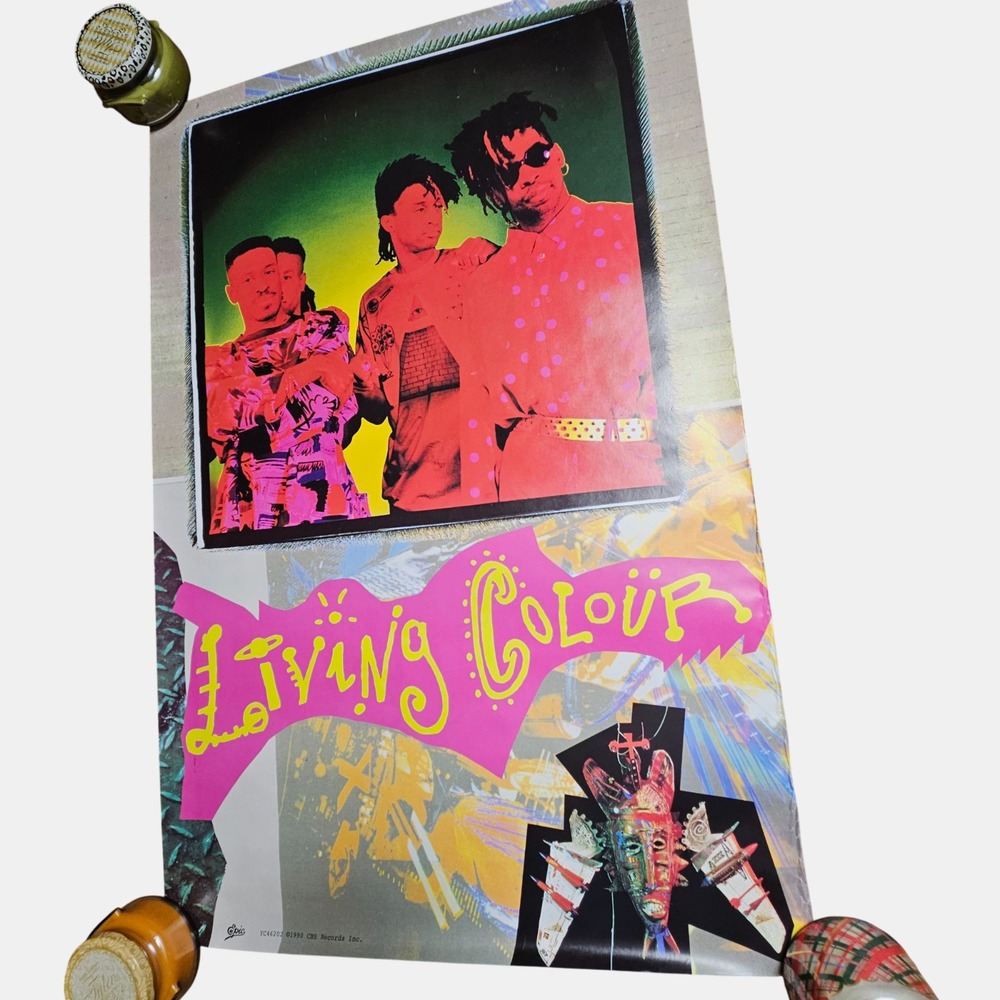 Living Colour Time's Up 24x36‎ Vintage Album Promo Poster 1990 CBS Records Rock